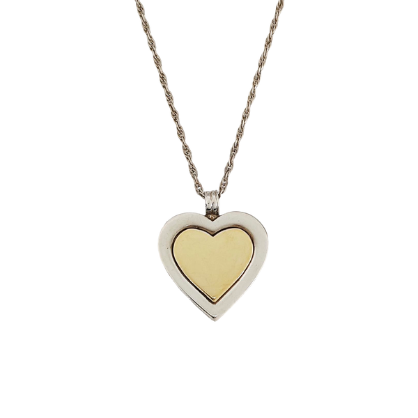18k Gold Silver Necklace