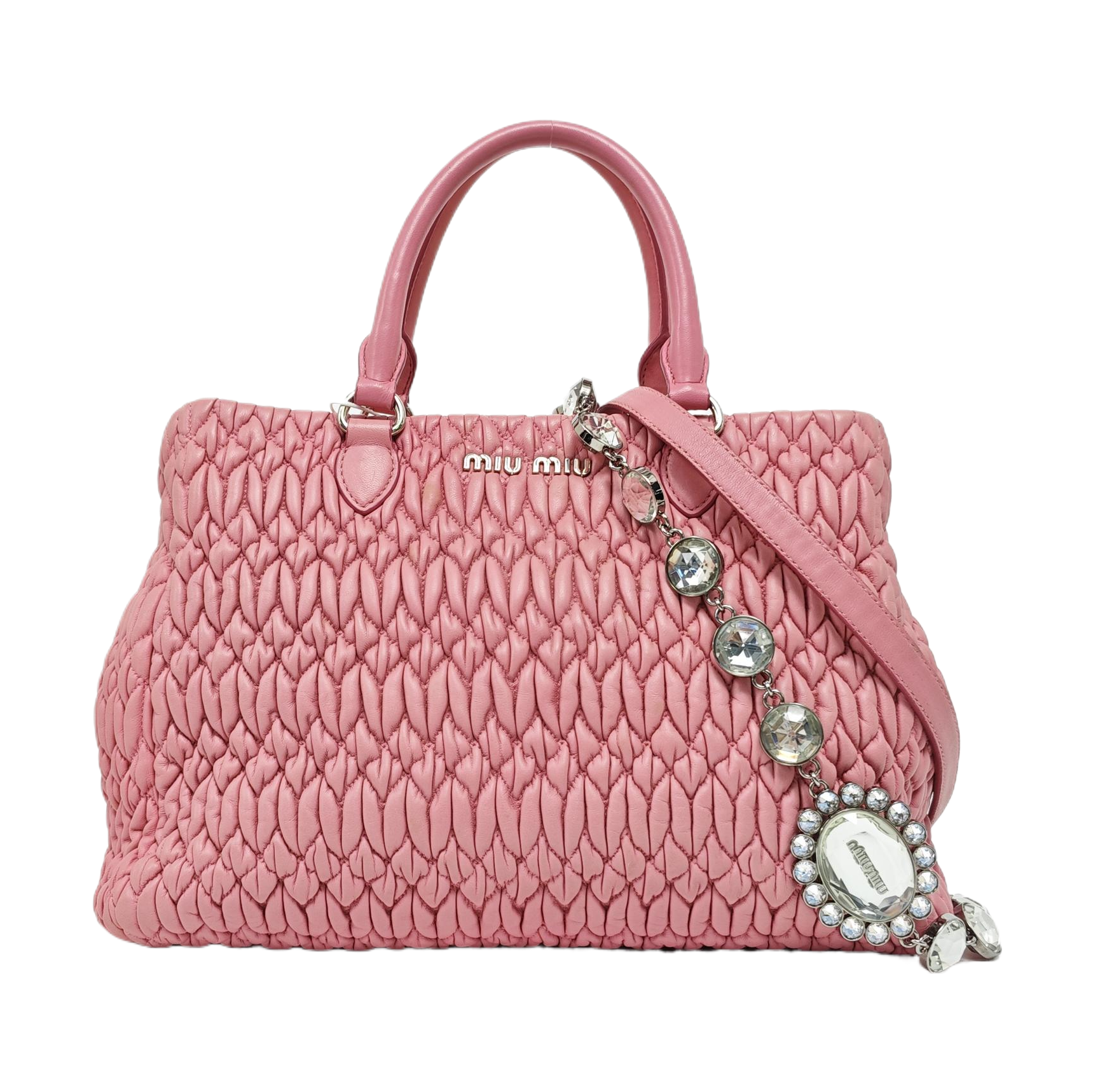 Crystal Quilted Lambskin Red