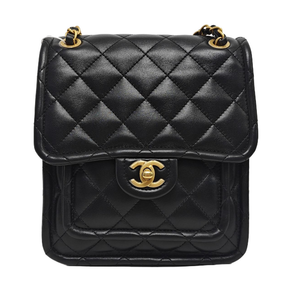 Quilted Lambskin Black