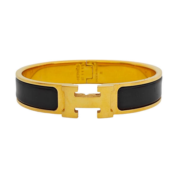 Clic H Metal Gold Bangle