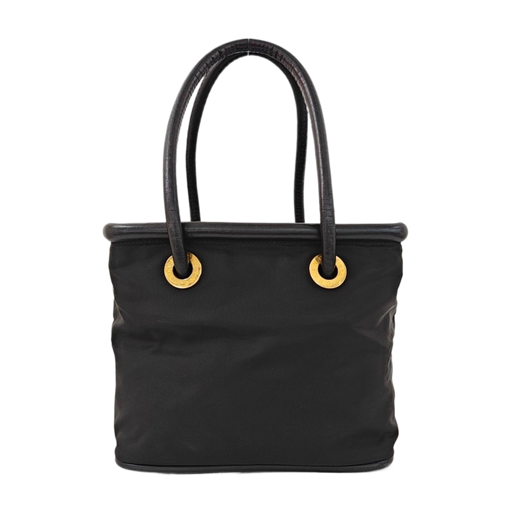 Nylon Tote Bag Black