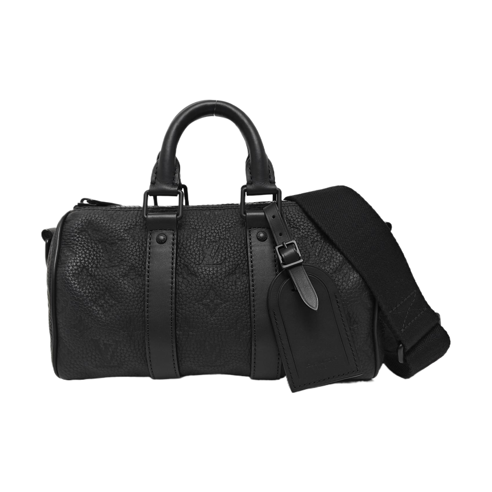 KEEPALL 25 Monogram Calfskin Black