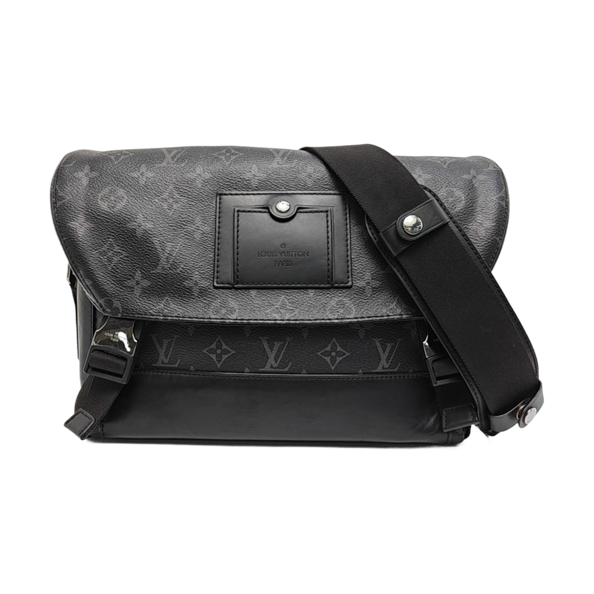 VOYAGER PM Monogram Coated Canvas Black