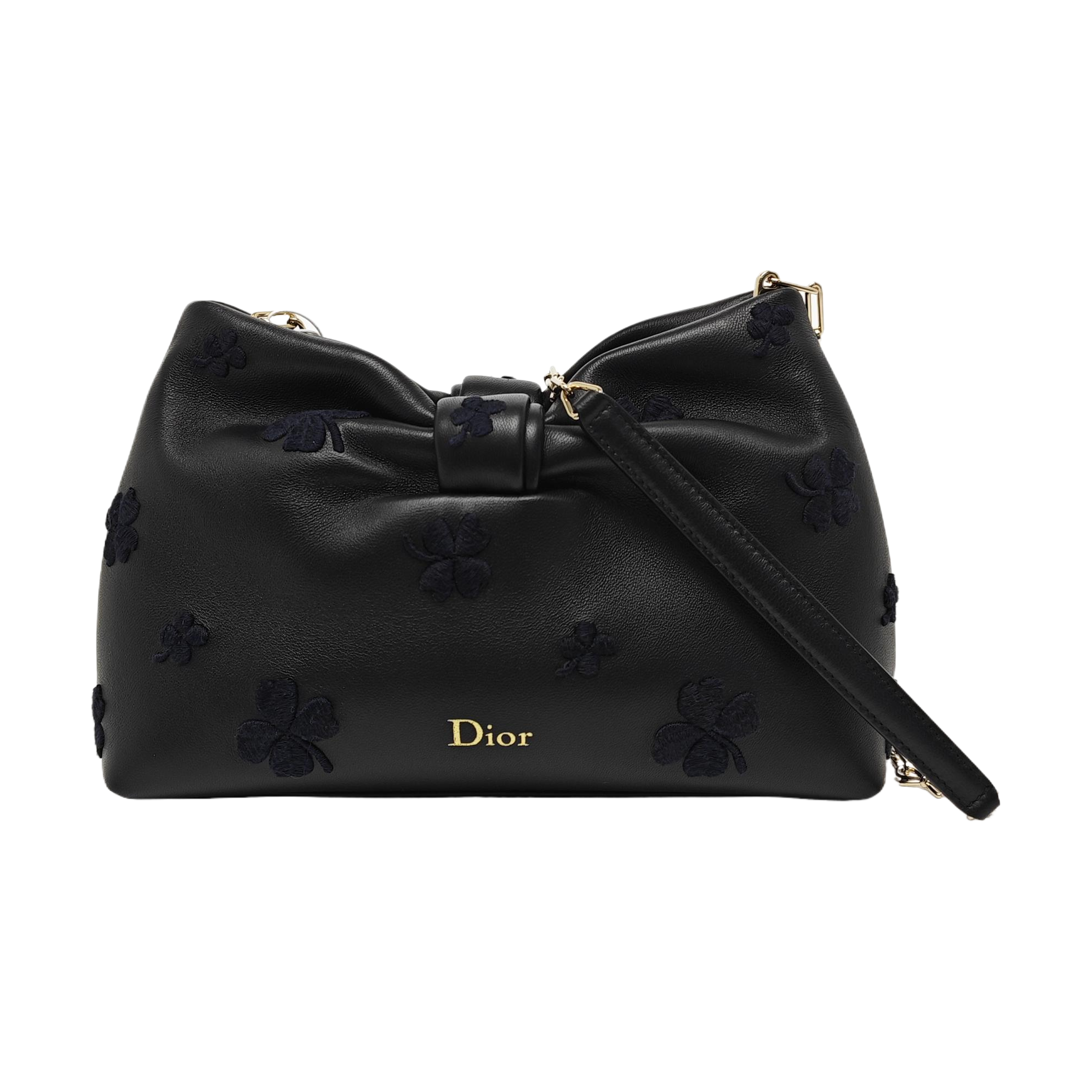 Dior Bow Small Lambskin Black