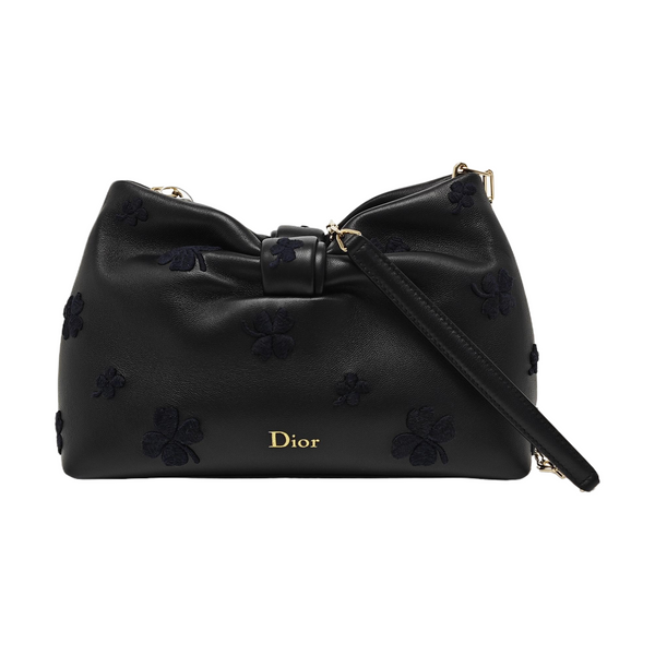 Dior Bow Small Lambskin Black
