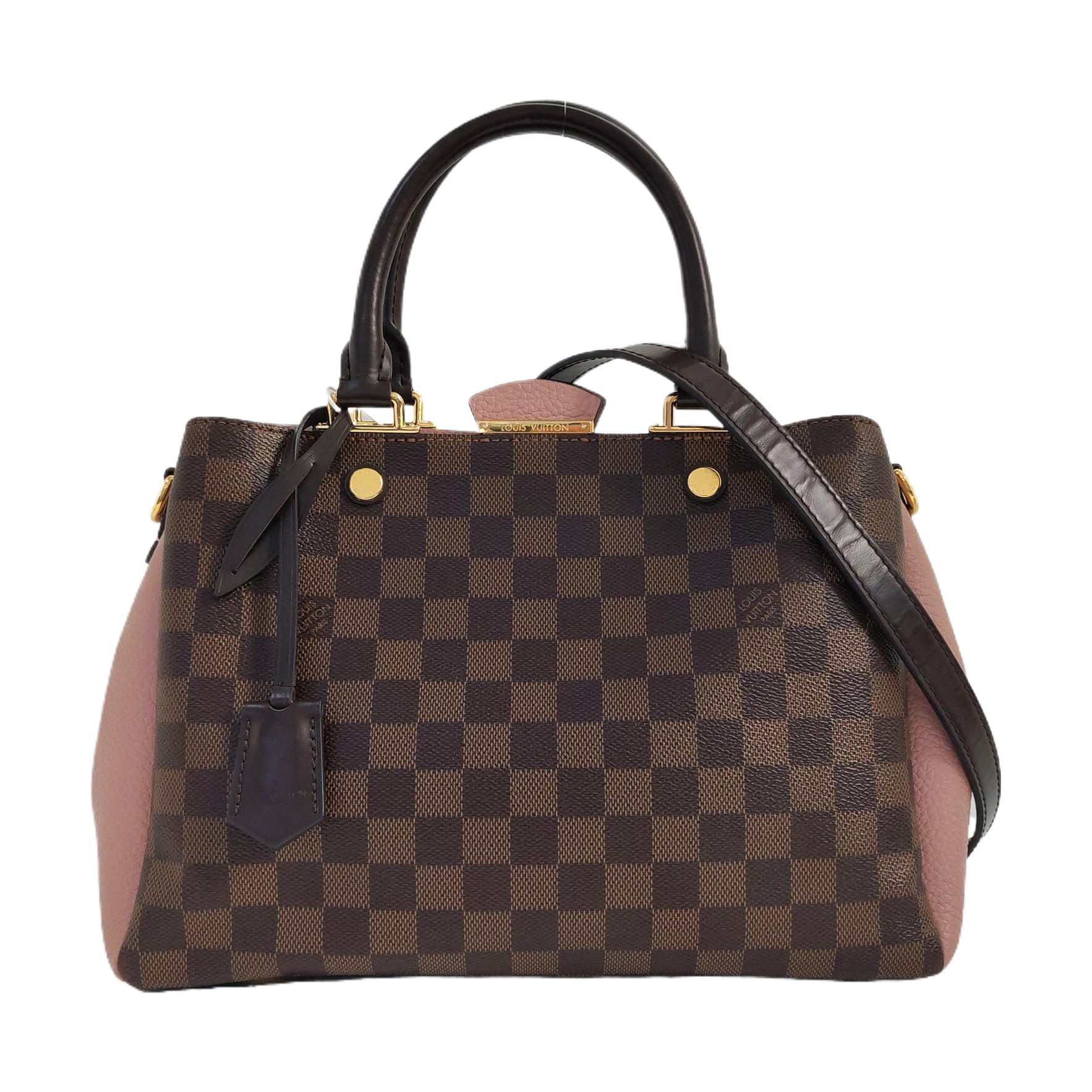 BRITTANY BB Damier Ebene Coated Canvas Brown