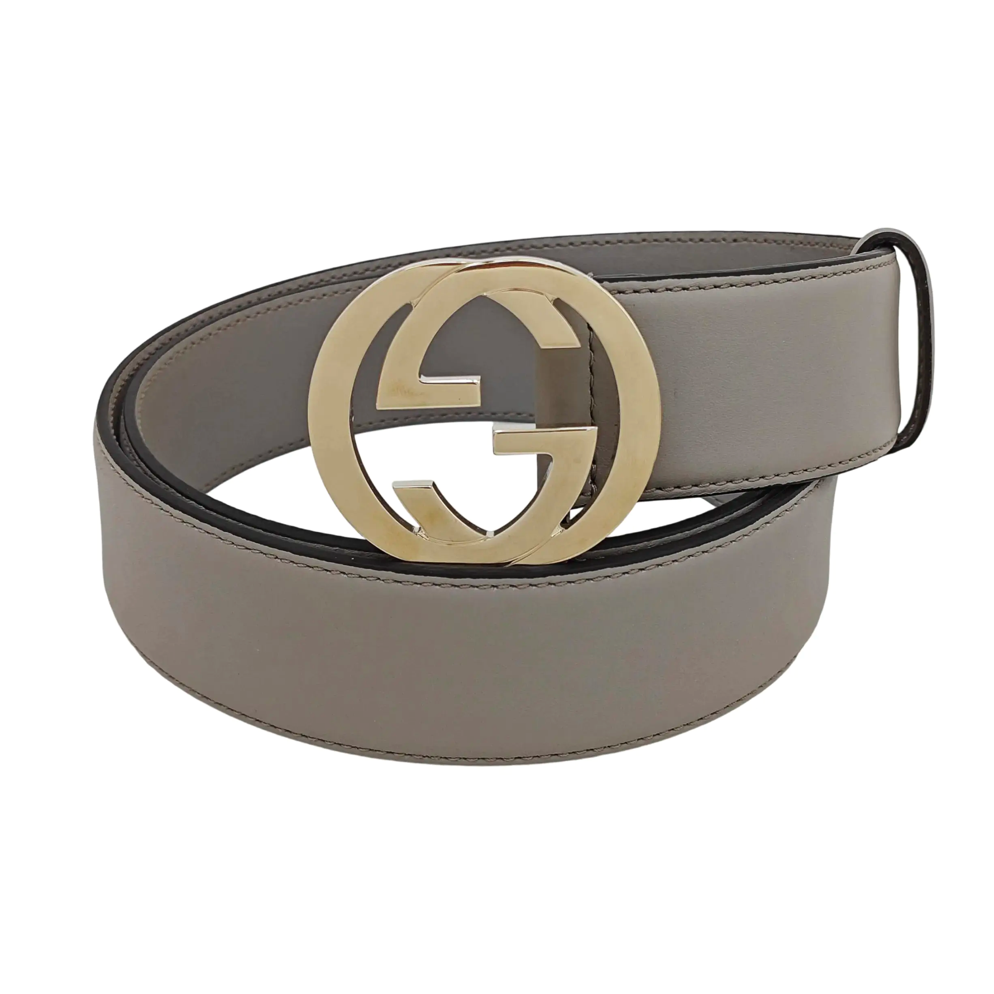 Leather Belt Gray