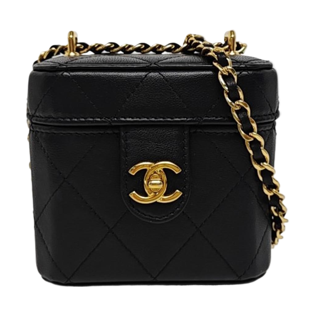 Quilted Lambskin Small Black