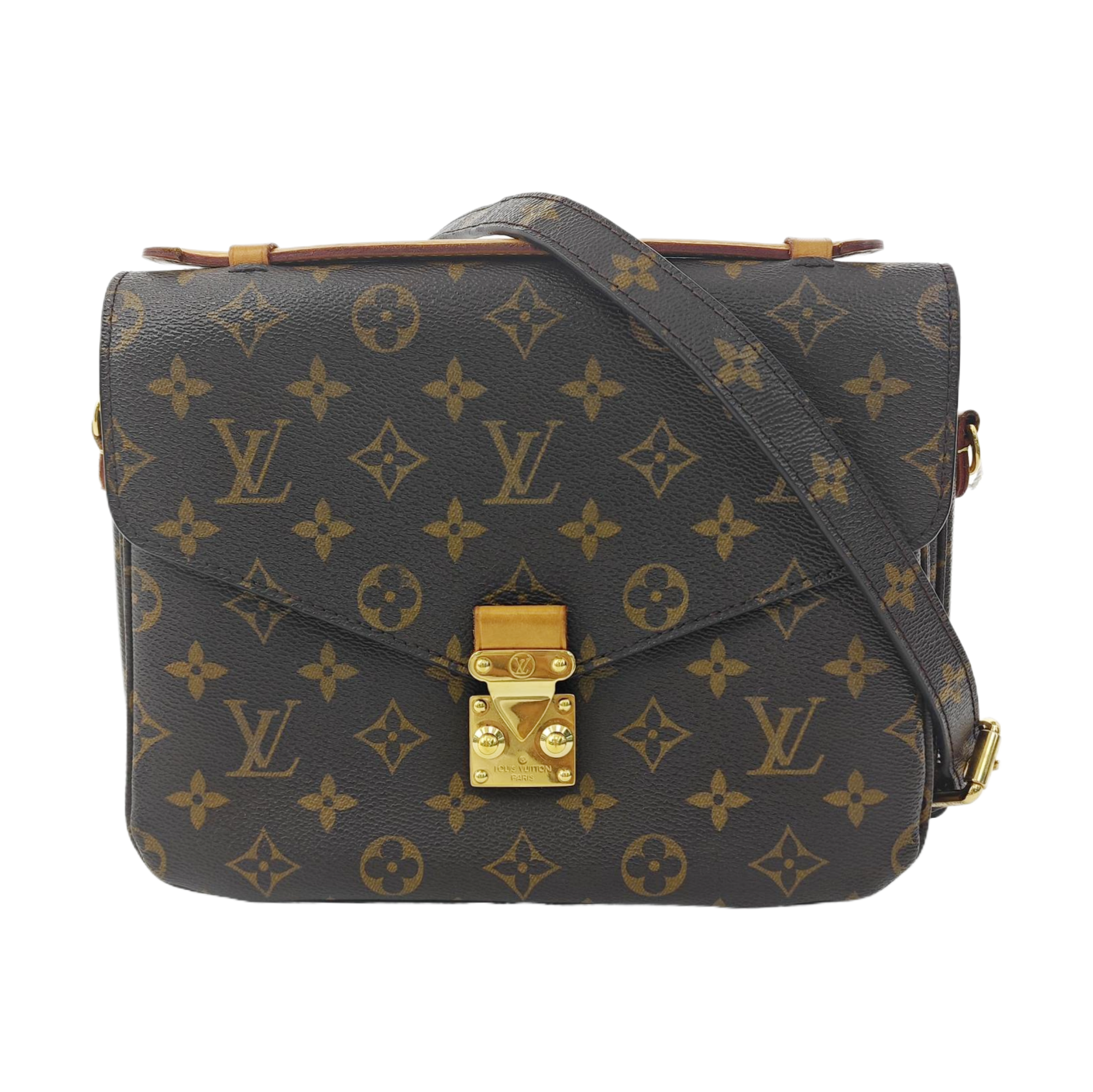 MÉTIS MM Monogram Coated Canvas Brown