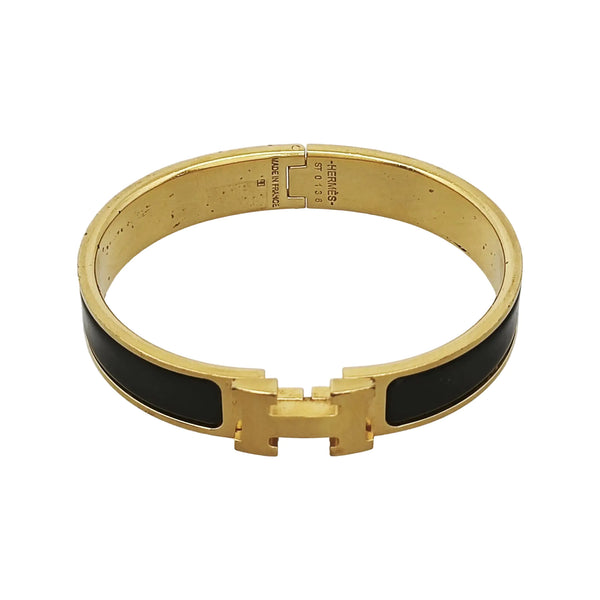Clic H Metal Gold Bangle