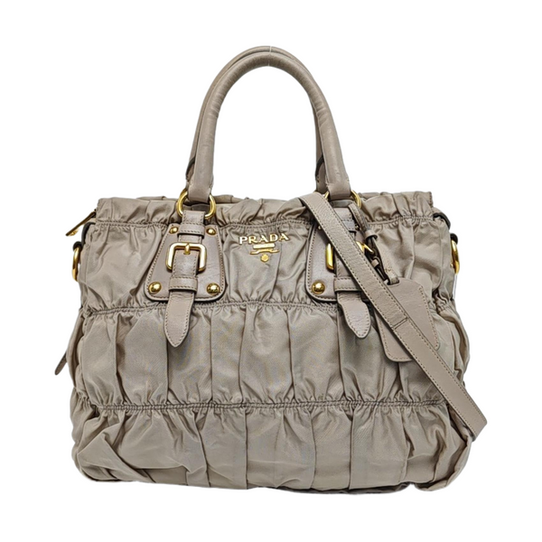 Gaufre Quilted Nylon Beige