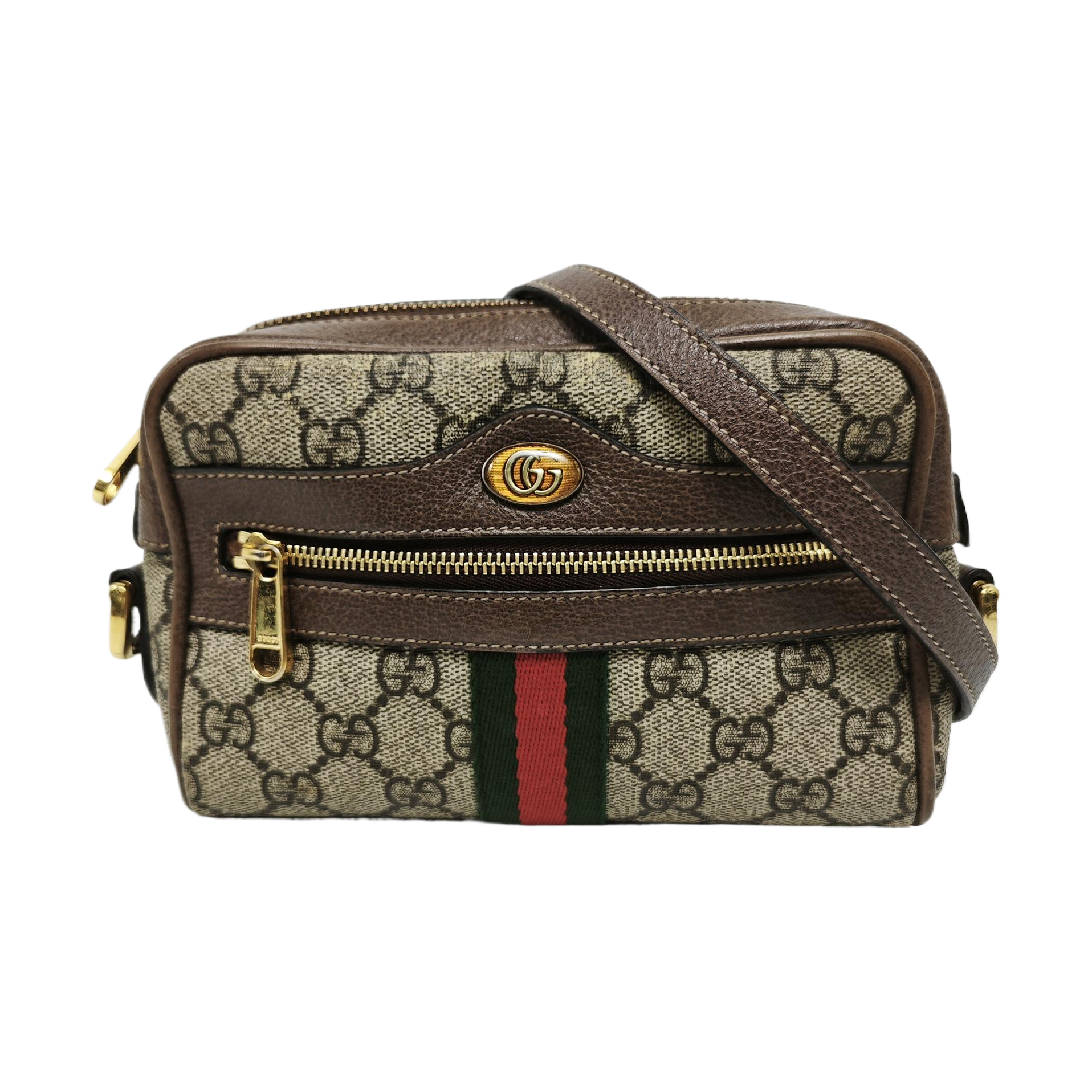 Ophidia Mini Monogram Coated Canvas Beige