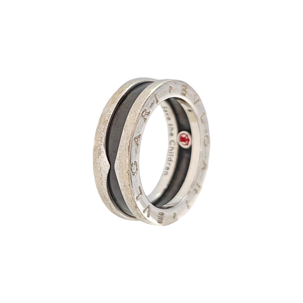 B.ZERO1 925 Sterling Silver Ring EU 53