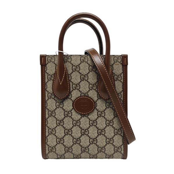 Retro Mini Monogram Coated Canvas Beige