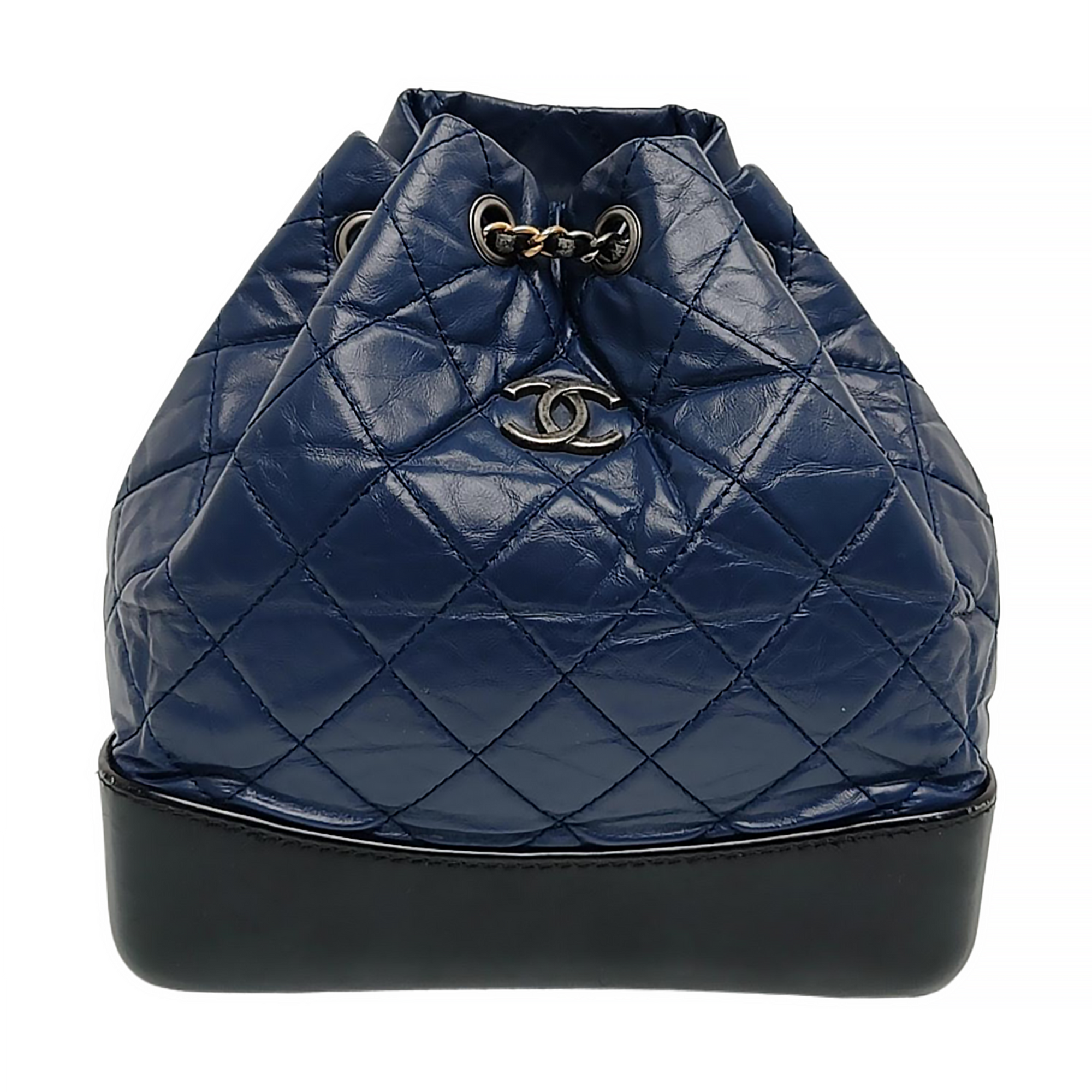GABRIELLE Small Quilted Calfskin Blue