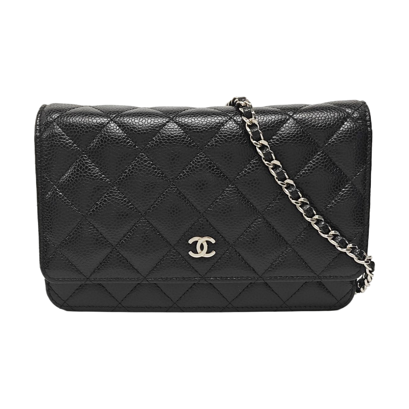 WOC Quilted Grained Calfskin Black