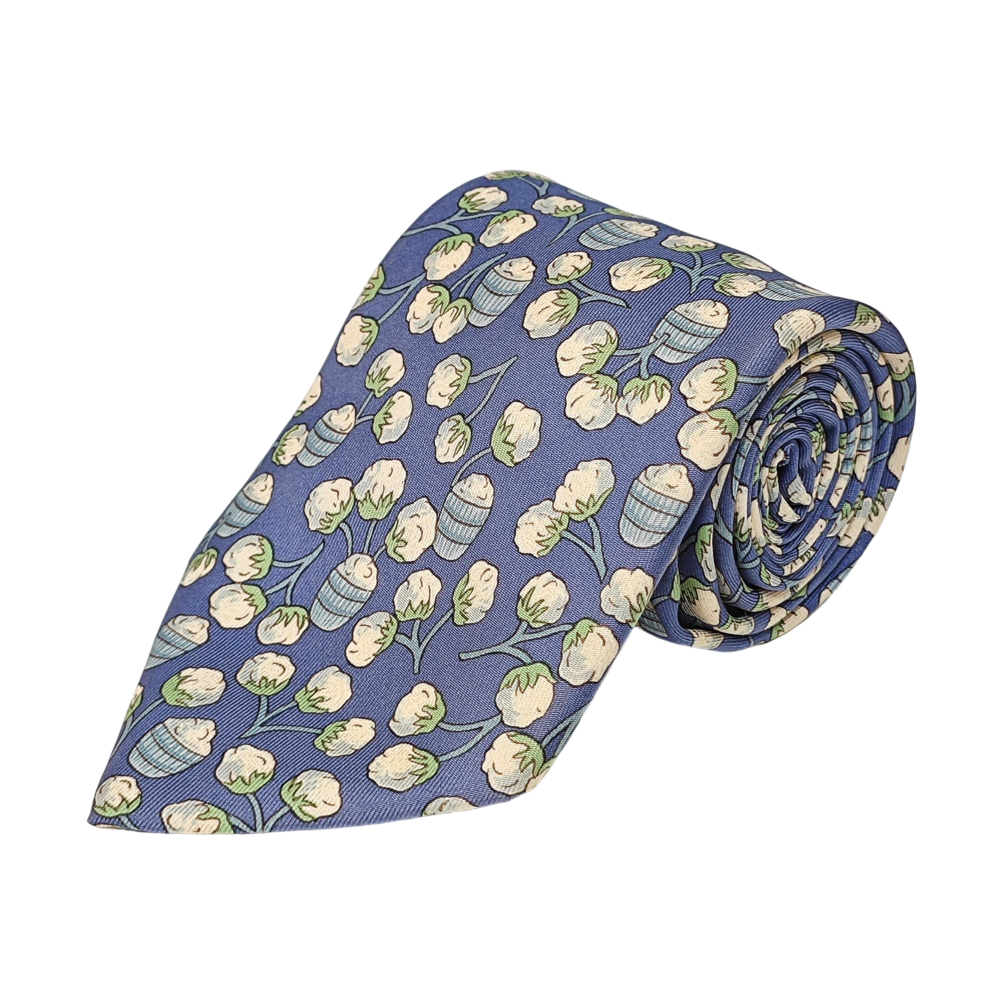 Mulberry Silk Tie Blue