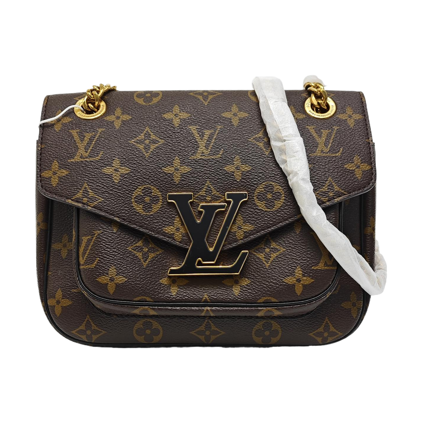 PASSY Monogram Coated Canvas Brown