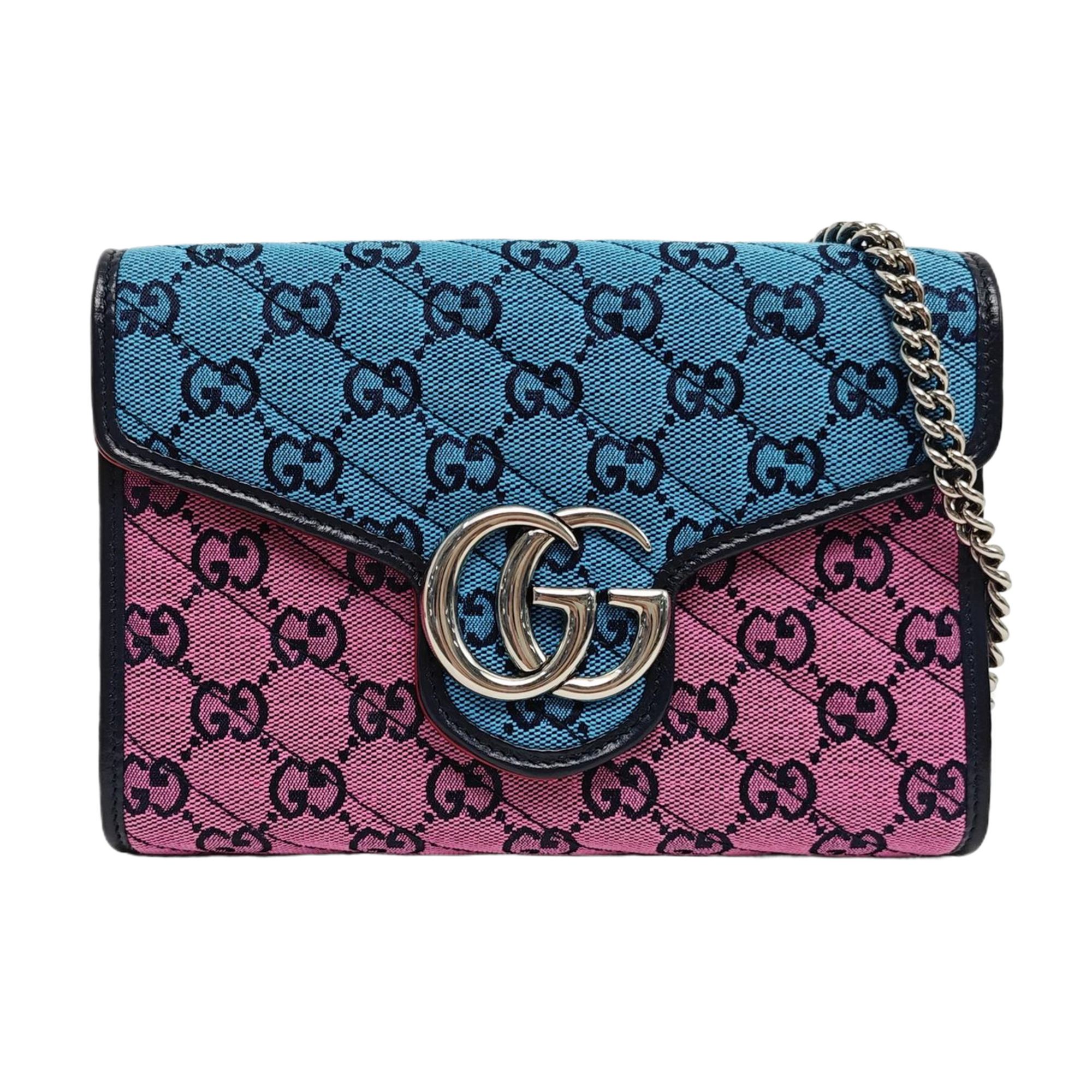 Authenticated pre-owned  GG Marmont Mini Monogram Canvas Multicolor - Shoulder Bag at Looply