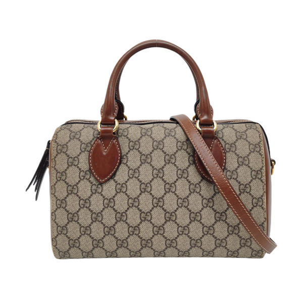 GG Blooms Monogram Coated Canvas Black