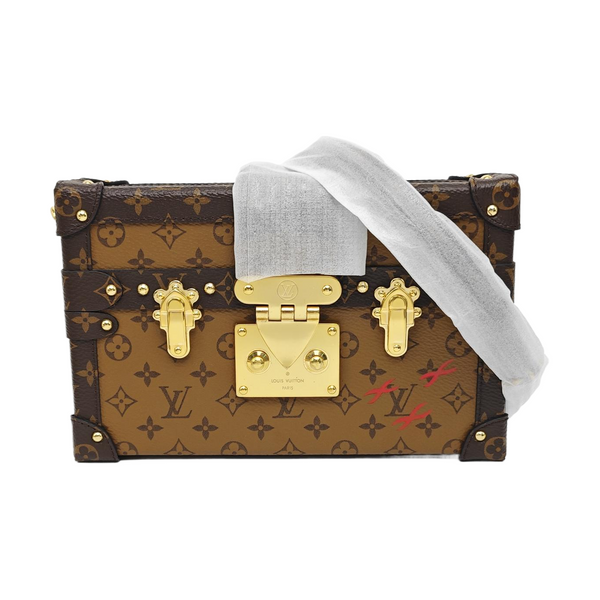 PETITE MALLE Monogram Coated Canvas Brown