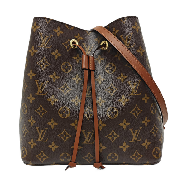 NÉONOÉ MM Monogram Coated Canvas Brown