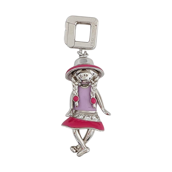 18k White Gold Silver Pendant