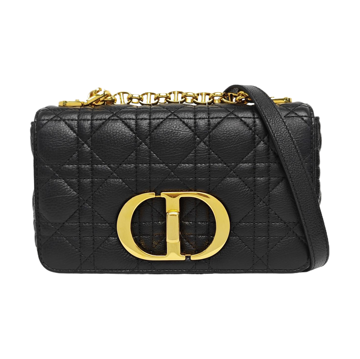 Dior Caro Small Cannage Calfskin Black