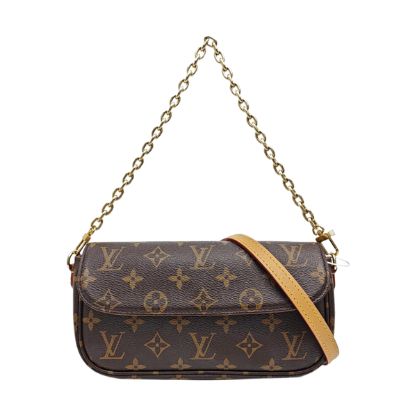 IVY Monogram Coated Canvas Brown