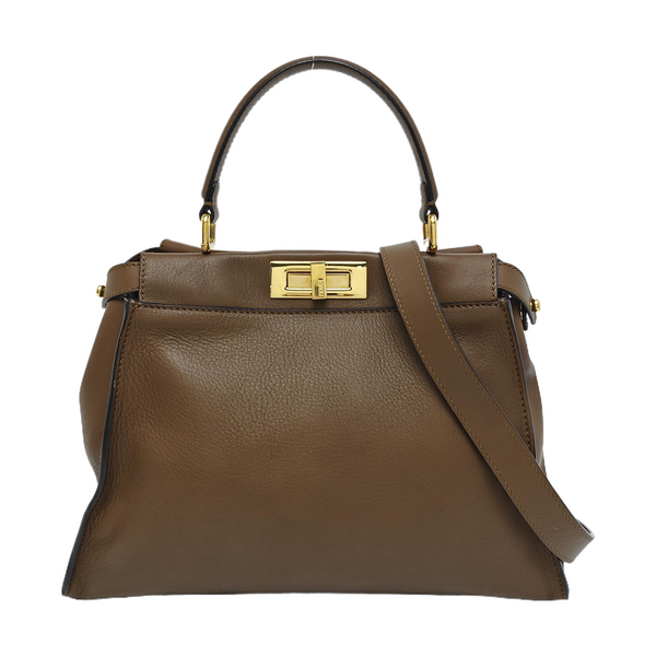 Peekaboo Medium Calfskin Brown