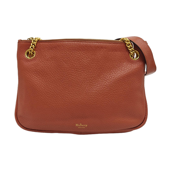 Calfskin Shoulder Bag Orange
