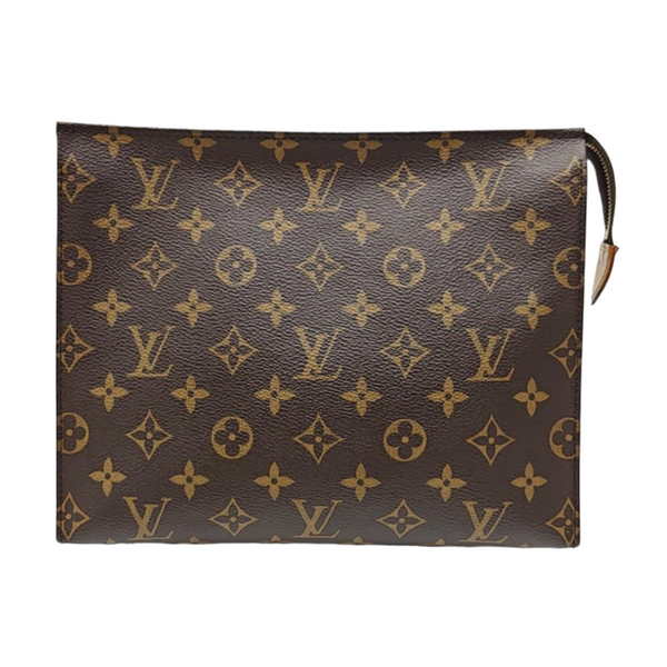 TOILET POCKET 26 Monogram Coated Canvas Brown