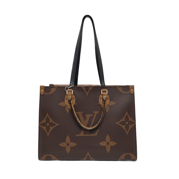Authenticated pre-owned  ONTHEGO MM Monogram Coated Canvas Brown - Tote Bag at Looply