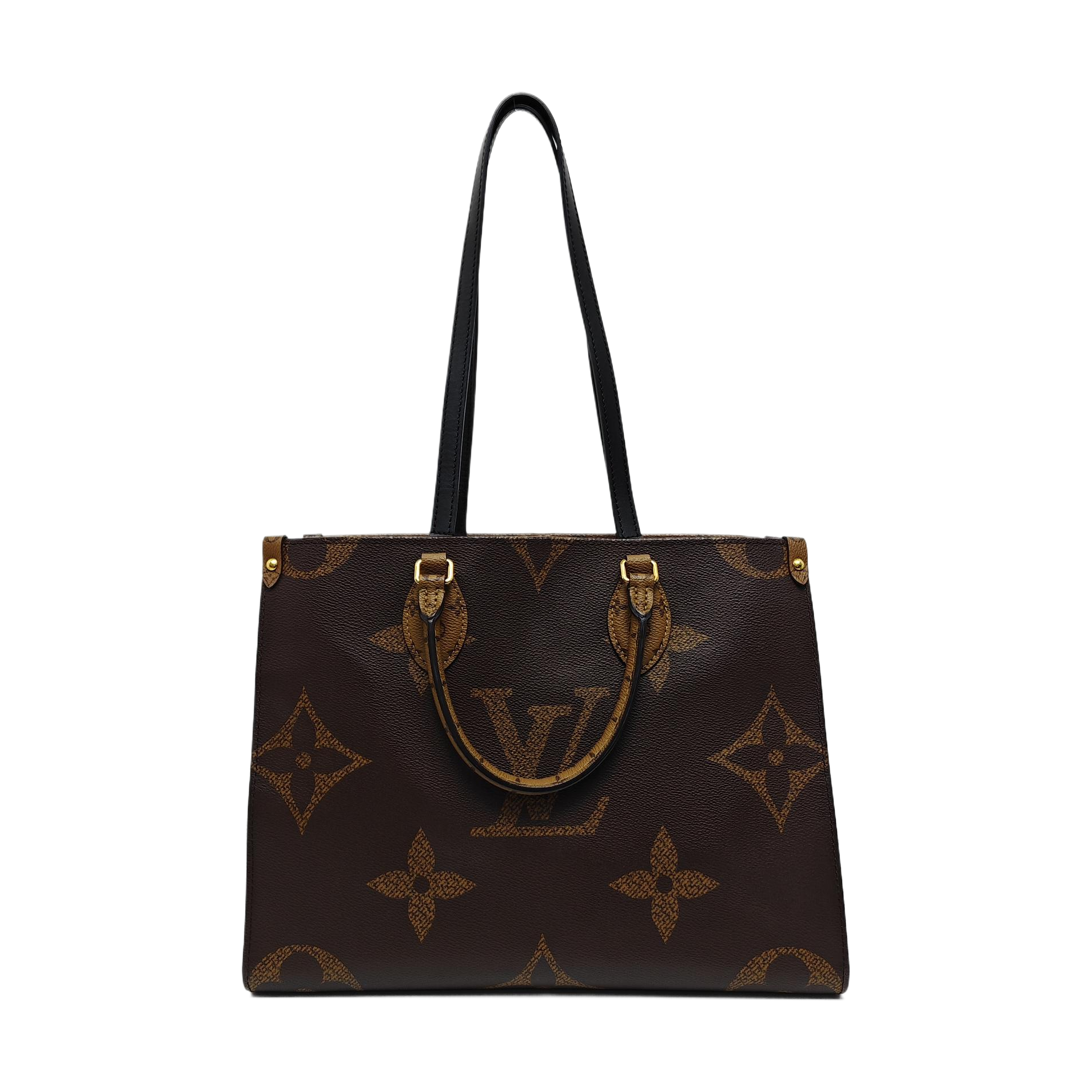 ONTHEGO MM Monogram Coated Canvas Brown