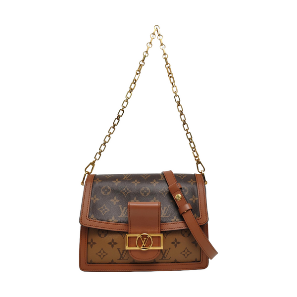 DAUPHINE MM Monogram Coated Canvas Brown