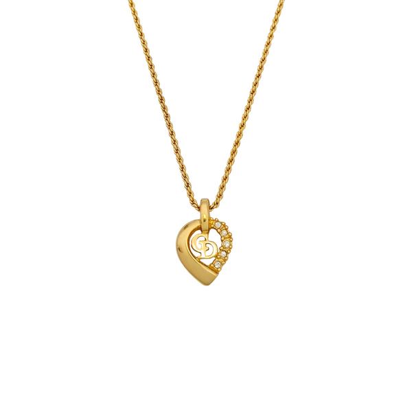 Petit CD Metal Gold Necklace