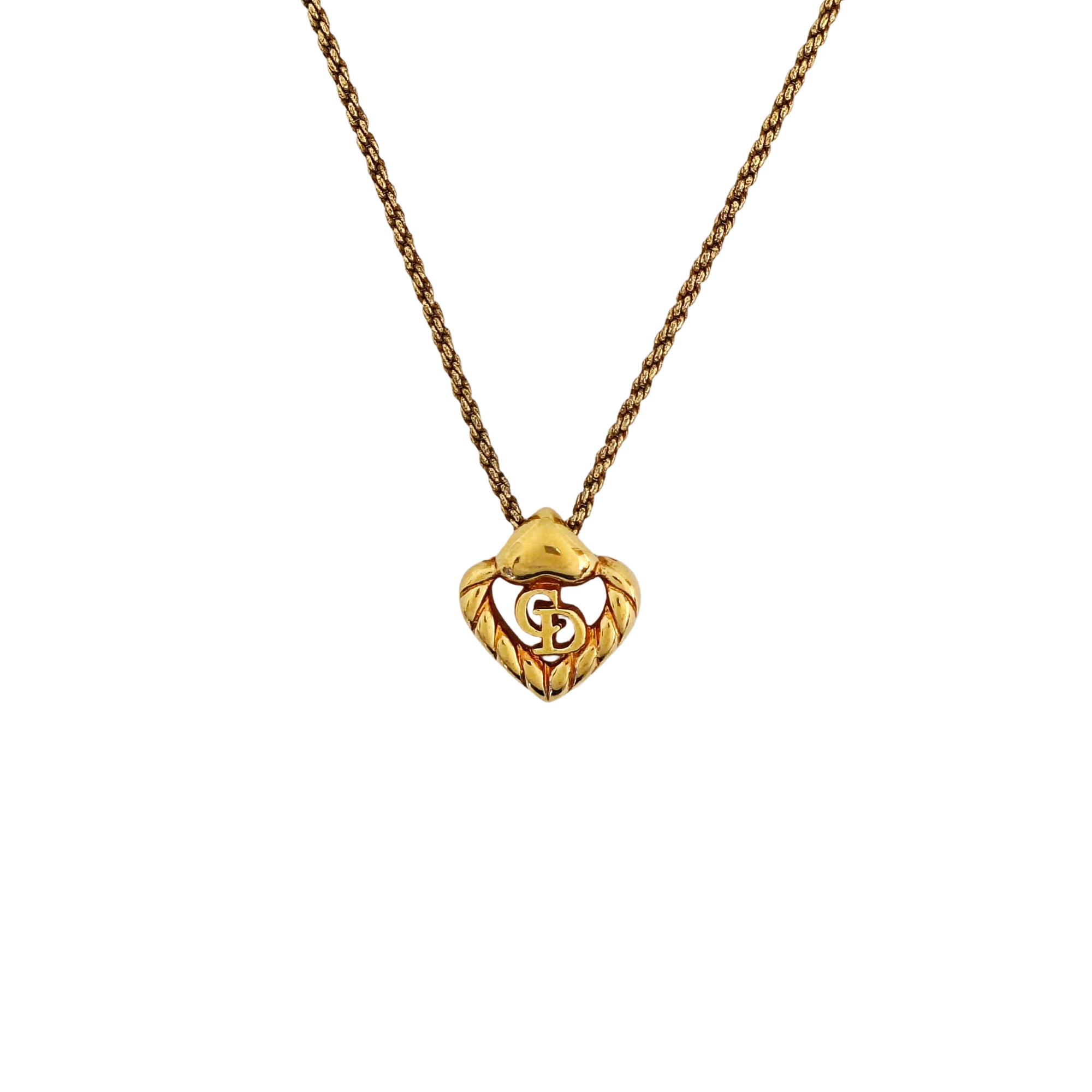 Petit CD Metal Gold Necklace