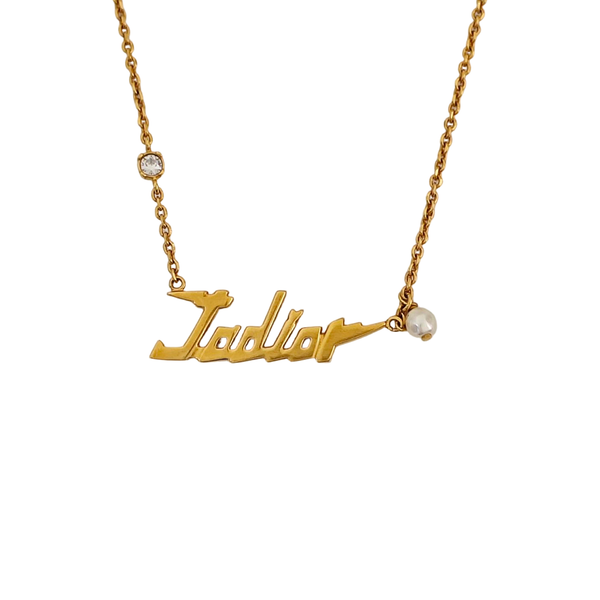 J'adior Metal Gold Necklace