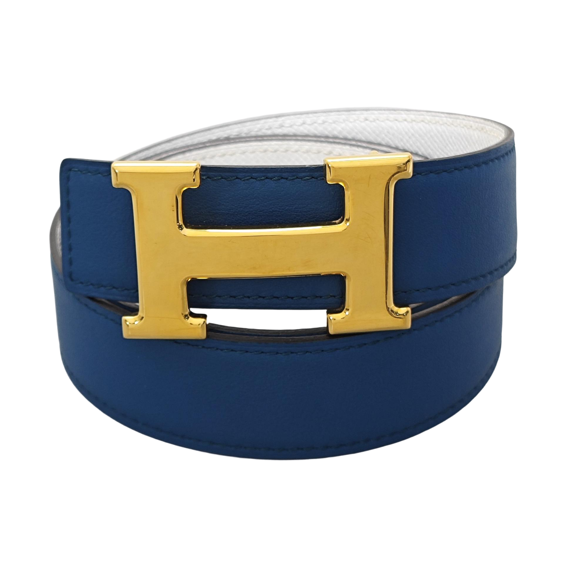 Leather Belt Blue