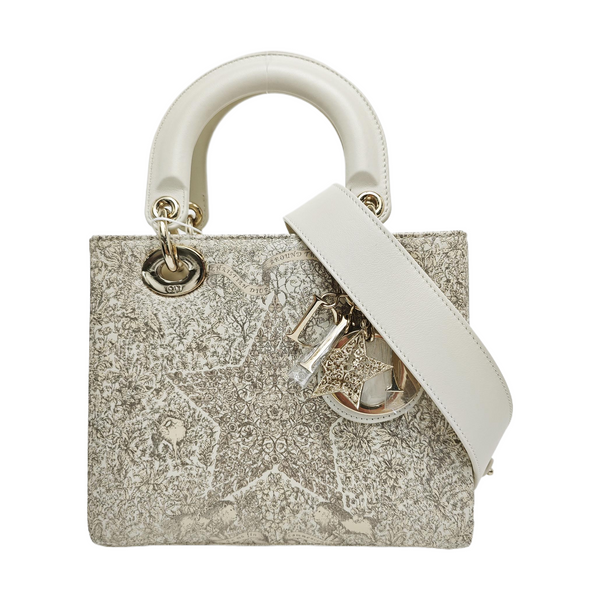 Lady Dior Small Calfskin Gold