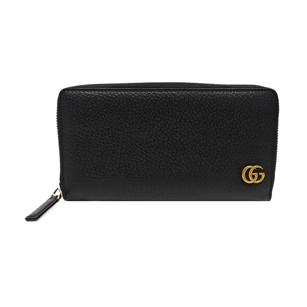 GG Marmont Super Mini Calfskin Black Wallet