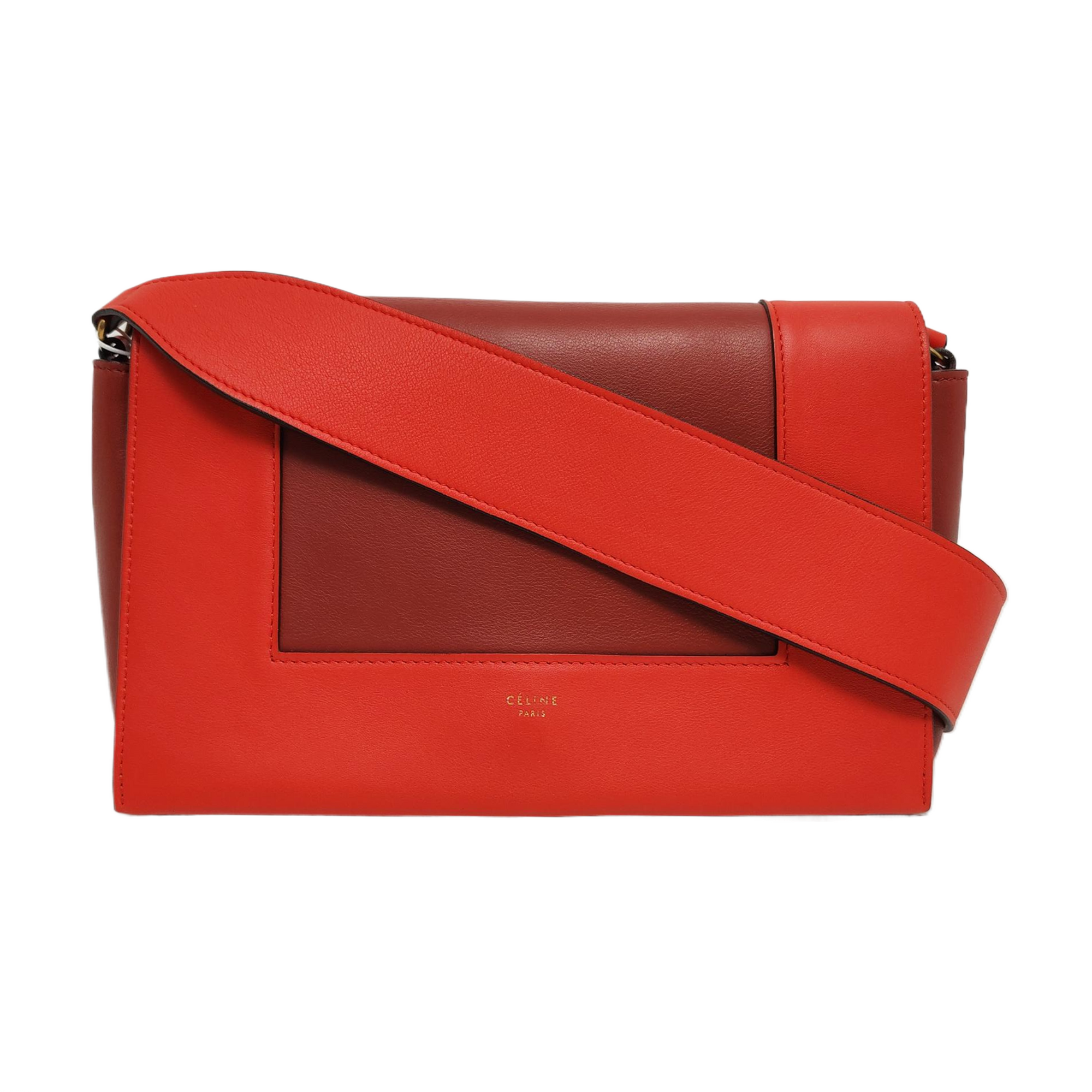 Authenticated pre-owned  FRAME Medium Calfskin Red - Shoulder Bag at Looply