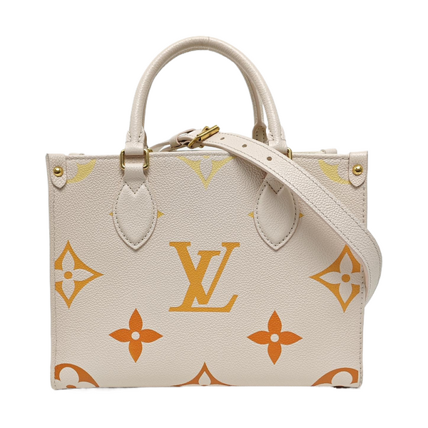 ONTHEGO PM Monogram Calfskin Beige