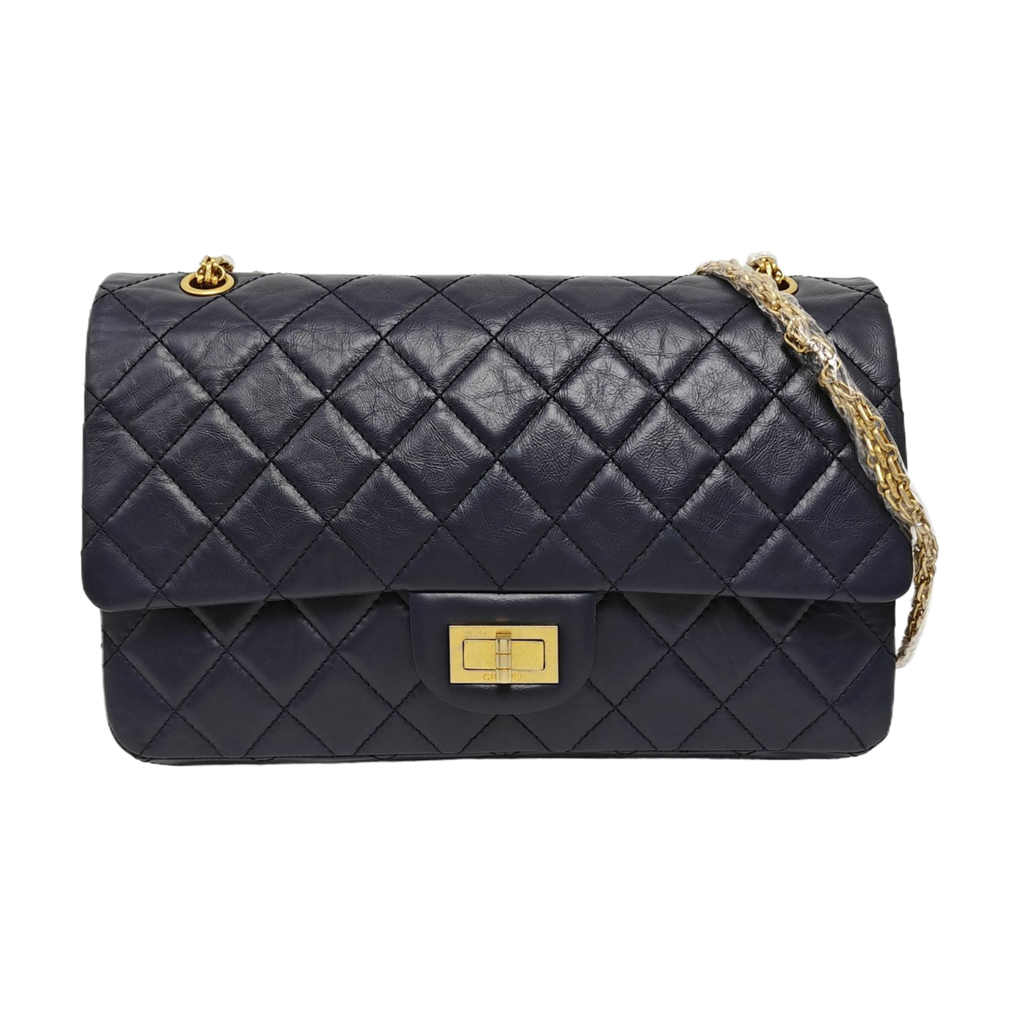 2.55 Maxi Quilted Calfskin Blue