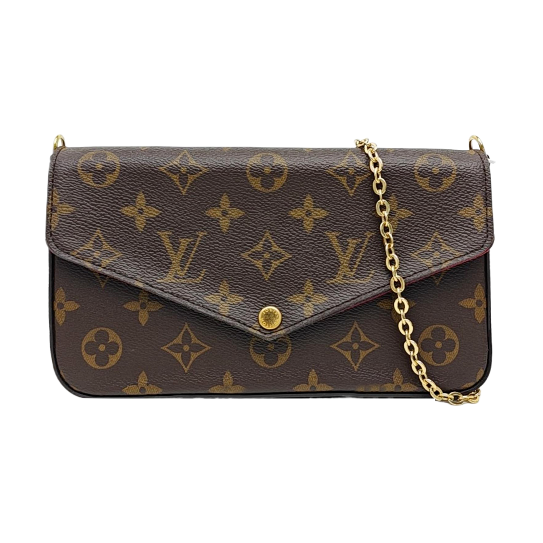 FÉLICIE Monogram Coated Canvas Brown