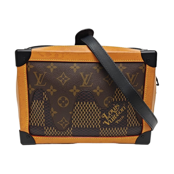 SOFT TRUNK Damier Ebene Coated Canvas Brown