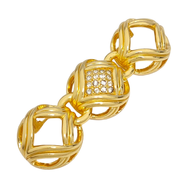 Metal Gold Brooch