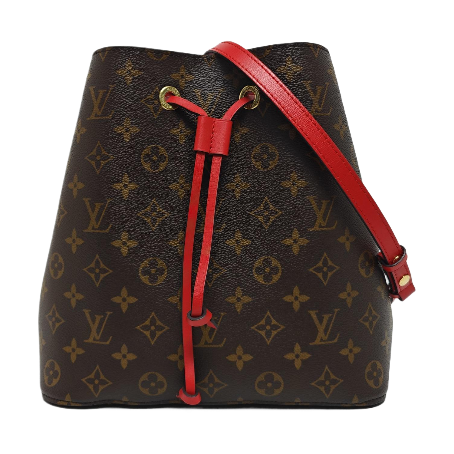 NÉONOÉ MM Monogram Coated Canvas Brown