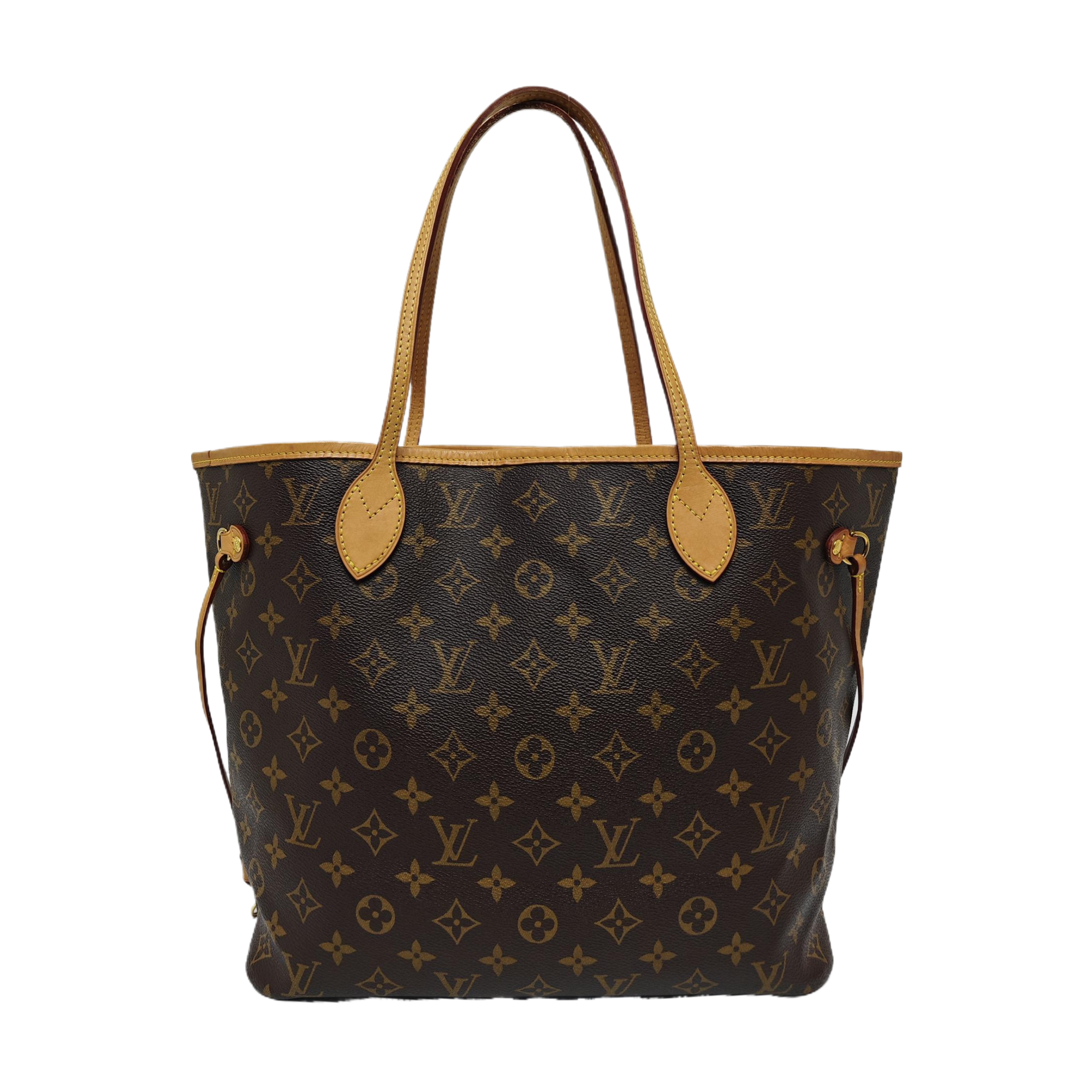 NEVERFULL MM Monogram Coated Canvas Brown
