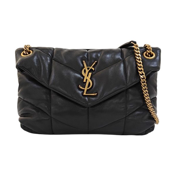 PUFFER Small Quilted Lambskin Black